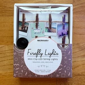 Merkury Firefly Lights with Rose Gold Clips